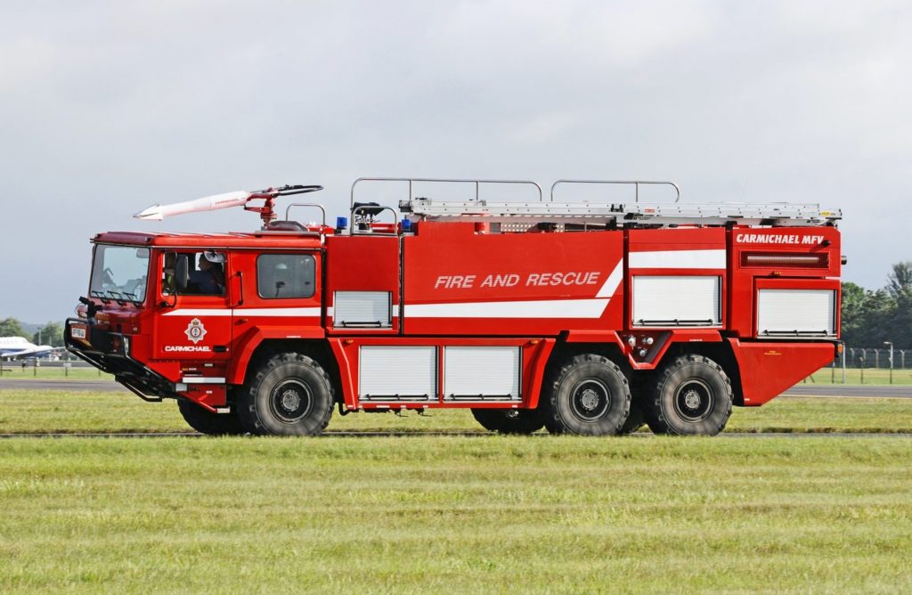Company Two Fire Aerial Fire Truck